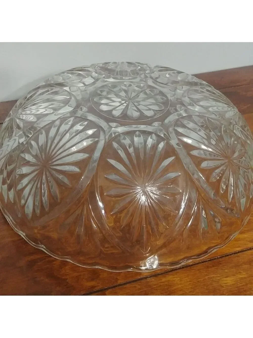 Vintage Glass Bowl with textured design
